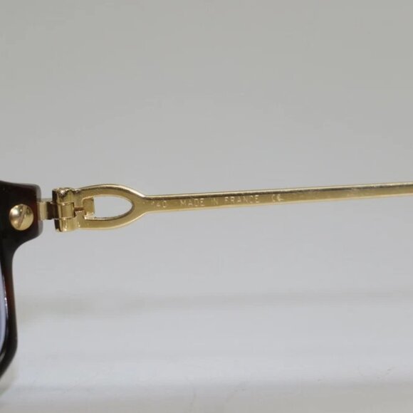 CARTIER Square Clear Sunglasses Brown Tortoiseshell Acetate 140 53-17 - 4363169 - Picture 9 of 11